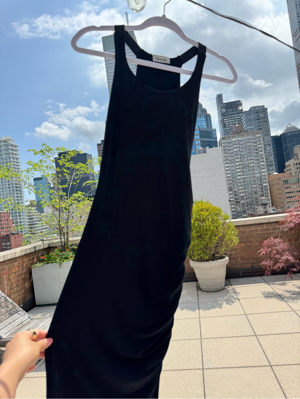 Ginger Black Racerback Maxi Dress